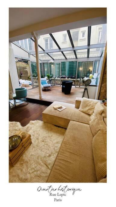Villa Lepic, Luxury Flat In Montmartre With Private Terrasse-Appartement Entier Paris Exterior foto