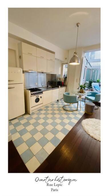 Villa Lepic, Luxury Flat In Montmartre With Private Terrasse-Appartement Entier Paris Exterior foto